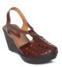 Catwalk Women Brown Solid Leather Wedges