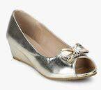 Ceriz Gold Peep Toes Women