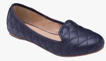 Ceriz Navy Blue Belly Shoes women