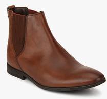 Clarks Bampton Top Tan Chelsea Boots men