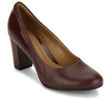 Clarks Basil Auburn Maroon Belly Shoes women