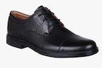 Clarks Black Leather Derbys Men