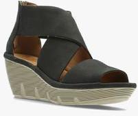 Clarks Black Wedges women