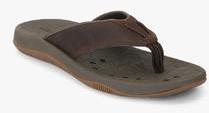 Clarks Bosun Coast Brown Slippers men