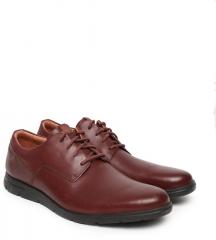 Clarks Brown Leather Formal Shoes men