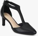 Clarks Calla Lily Black Peep Toes Women