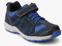 Clarks Cross Dash Navy Blue Running Shoes boys