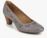 Clarks Denny Dazzle Grey Lazer Cut Belly Shoes Women