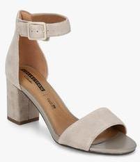 Clarks Deva Mae Ankle Strap Beige Stilettos women