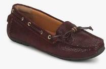 Clarks Dunbar Groove Wine Moccasins women