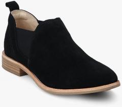 Clarks Edenvale Page Black Sde Flat Boots women