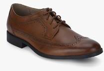 Clarks Garian Wing Tan Brogue Derby Formal Shoes men