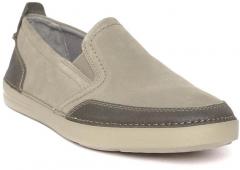 Clarks Grey Suede Slip On Sneakers men