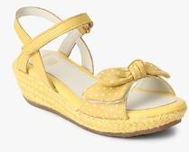 Clarks Harpy Rita Yellow Bow Sandals girls