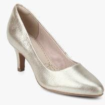 Clarks Isidora Faye Golden Metallic Belly Shoes women