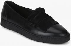 Clarks Lillia Lottie Combi Lea Black Moccasins women