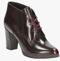 Clarks Maroon Boots women