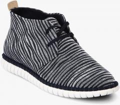 Clarks Mzt Liberty Navy Blue Textured Sneakers women