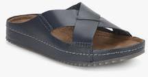 Clarks Netrix Jump Navy Blue Slippers men