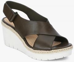 Clarks Olive Wedges women