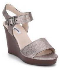 Clarks Orleans Jazz Grey Wedges women