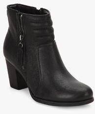 Clarks Palma Trina Black Ankle Length Boots women