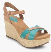 Clarks Perfect Laugh Blue Wedges women