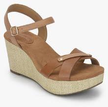 Clarks Perfect Laugh Tan Wedges women