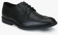 Clarks Prangley Limit Black Derby Brogue Formal Shoes men