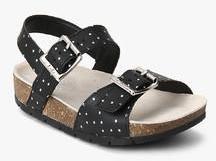 Clarks Volkinstar Black Buckled Sandals girls