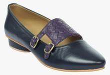 Claude Lorrain Navy Blue Moccasins women