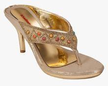 Cleo From Khadims Golden Stilettos women