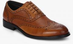 Cobblerz Tan Textured Brogues men