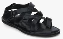 Code By Lifestyle Black Sandals men