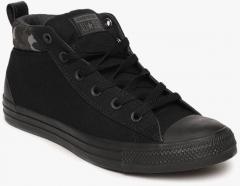 Converse Black Canvas Mid Top Sneakers women