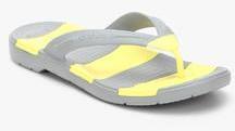 Crocs Beach Line Grey Flip Flops women