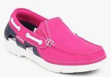 Crocs Beach Line Pink Loafers boys