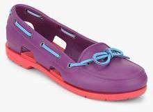 Crocs Beach Line Purple Moccasins women