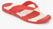 Crocs Beach Line Red Flip Flops men