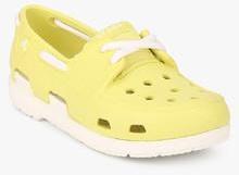 Crocs Beach Line Yellow Loafers boys