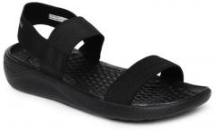 Crocs Black Open Toe Flats women