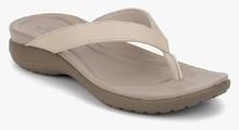 Crocs Capri V Flip Beige Flip Flops women