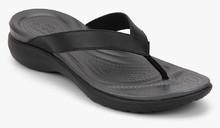 Crocs Capri V Flip Black Flip Flops women