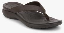 Crocs Capri V Flip Coffee Flip Flops women