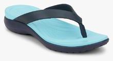 Crocs Capri V Flip Navy Blue Flip Flops women