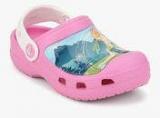 Crocs Cc Frozenfever Pink Clogs Girls