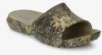 Crocs Classic Realtree Xtra Slide Khaki Flip Flops men