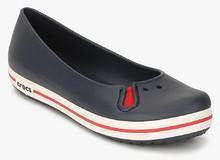 Crocs Crocband Flat Navy Blue Belly Shoes women