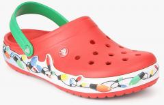 Crocs Crocband Holiday Lights Red Clog women