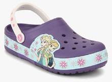 Crocs Crocslights Frozenfever Purple Clogs girls